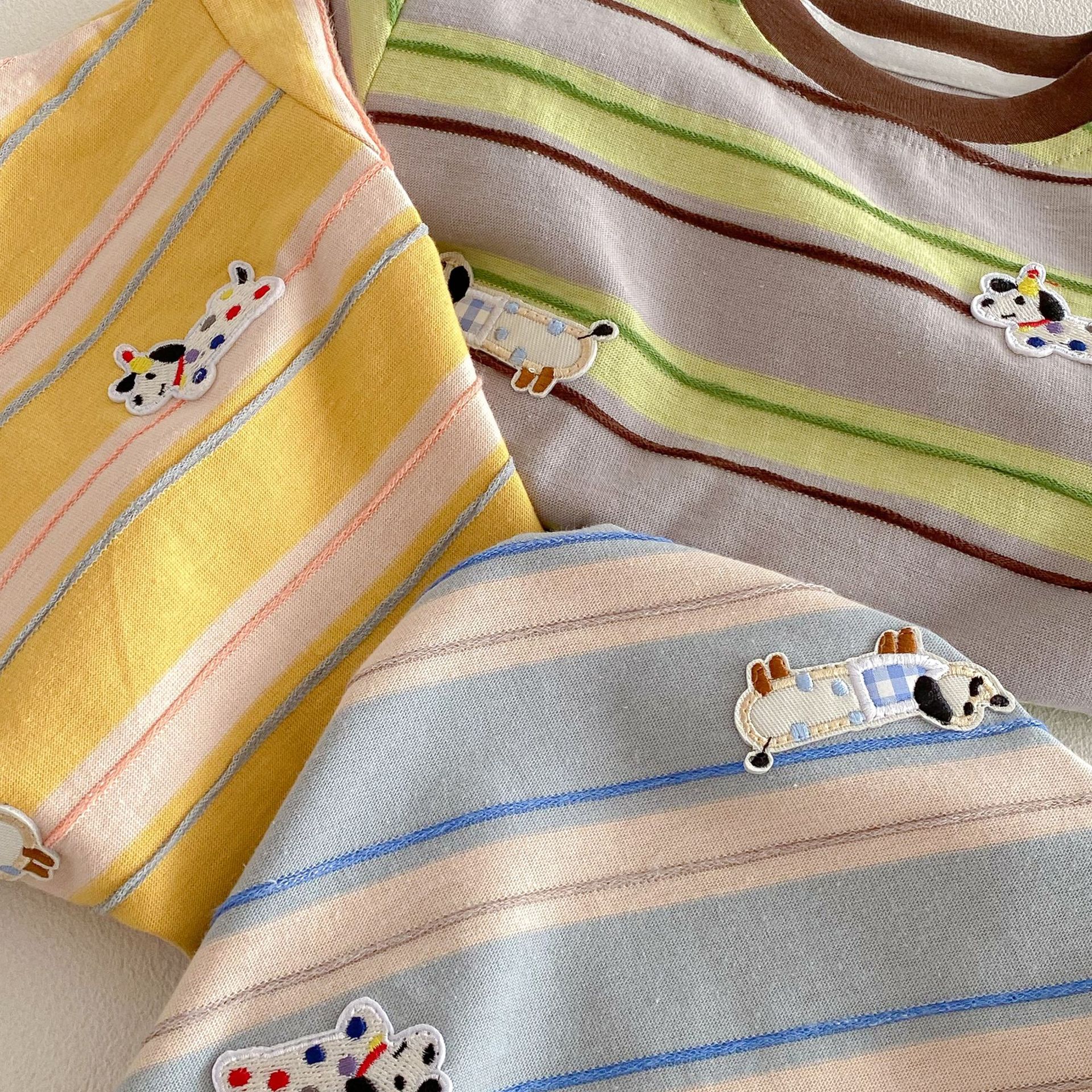 Baby Toddler Puppy Striped T-shirt