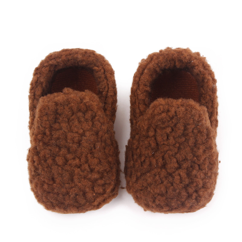 Baby Fleece Warm Solid Color Shoes