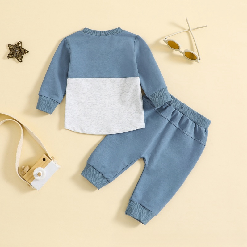 Colorblocked Baby Toddler 2-Piece Sweater Set