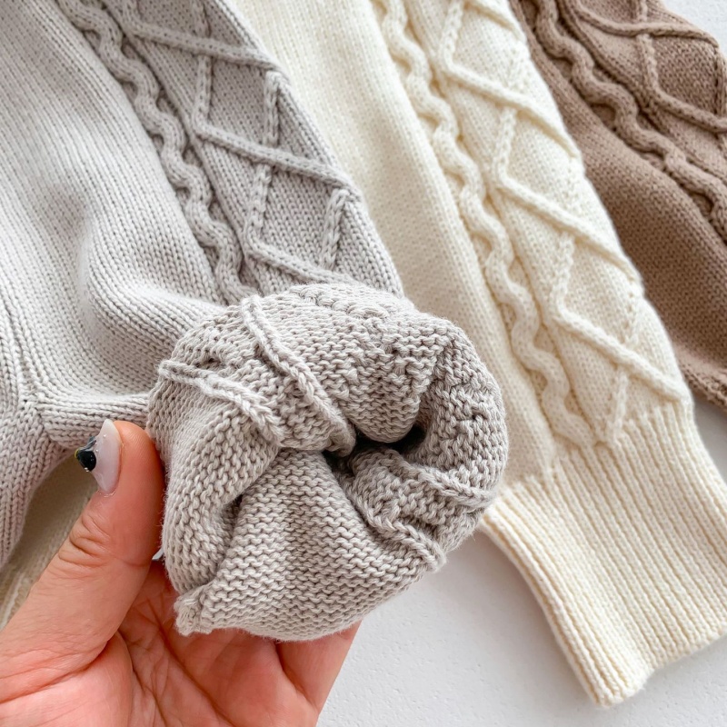 Baby Sweater Overalls Set