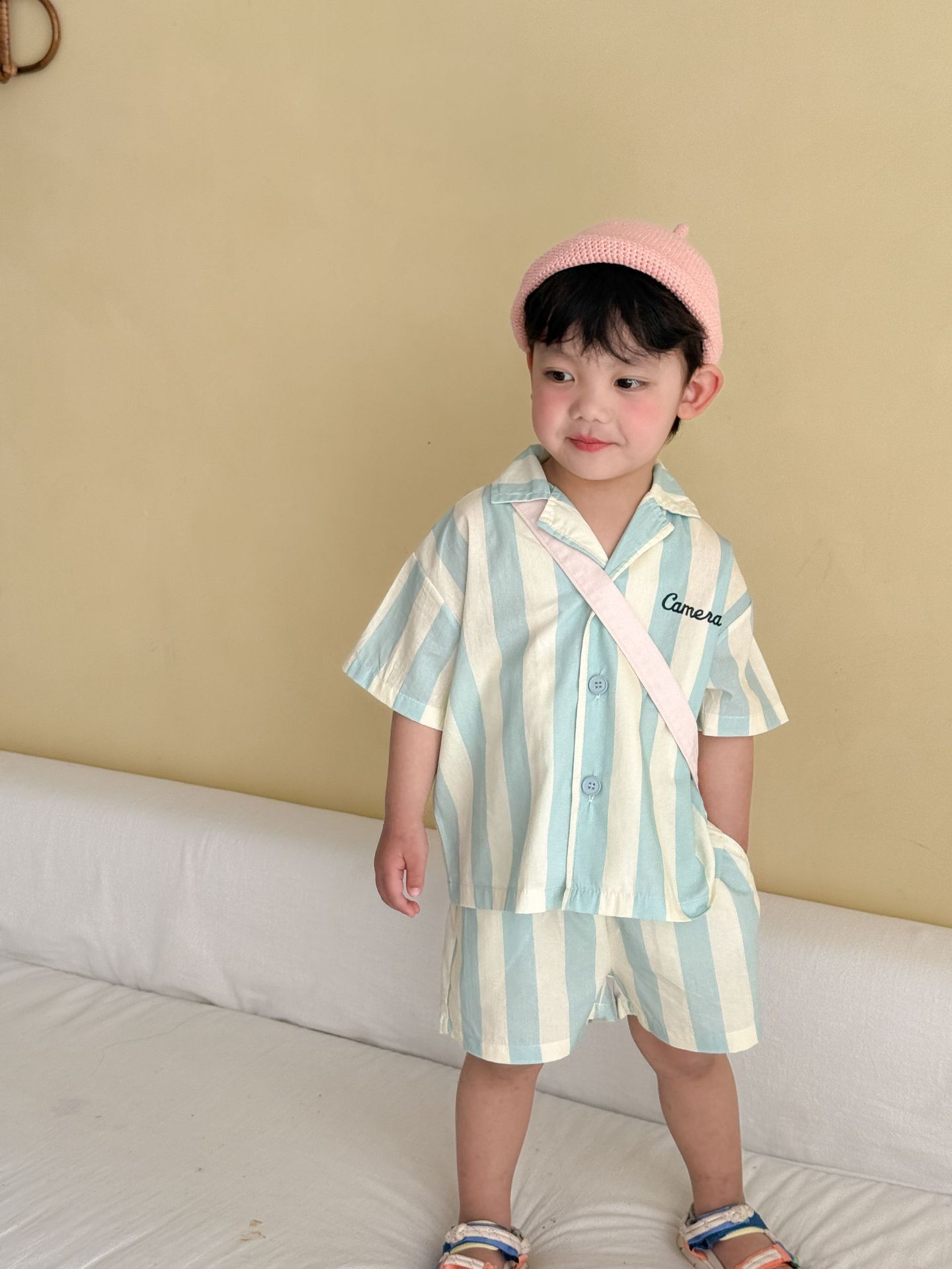 2-Piece Toddler Striped Pajama Set