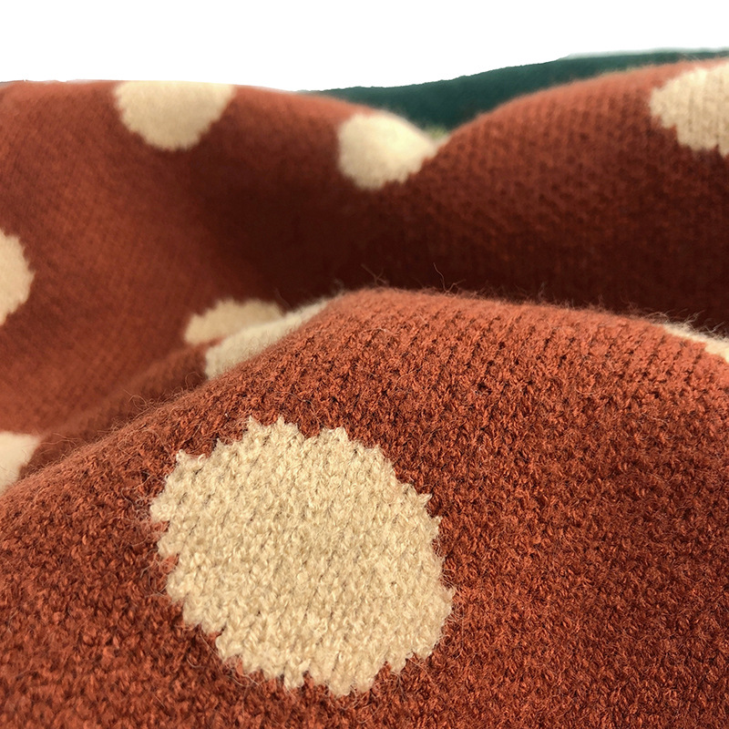 Kids Polka Dots Retro Knitted Sweater