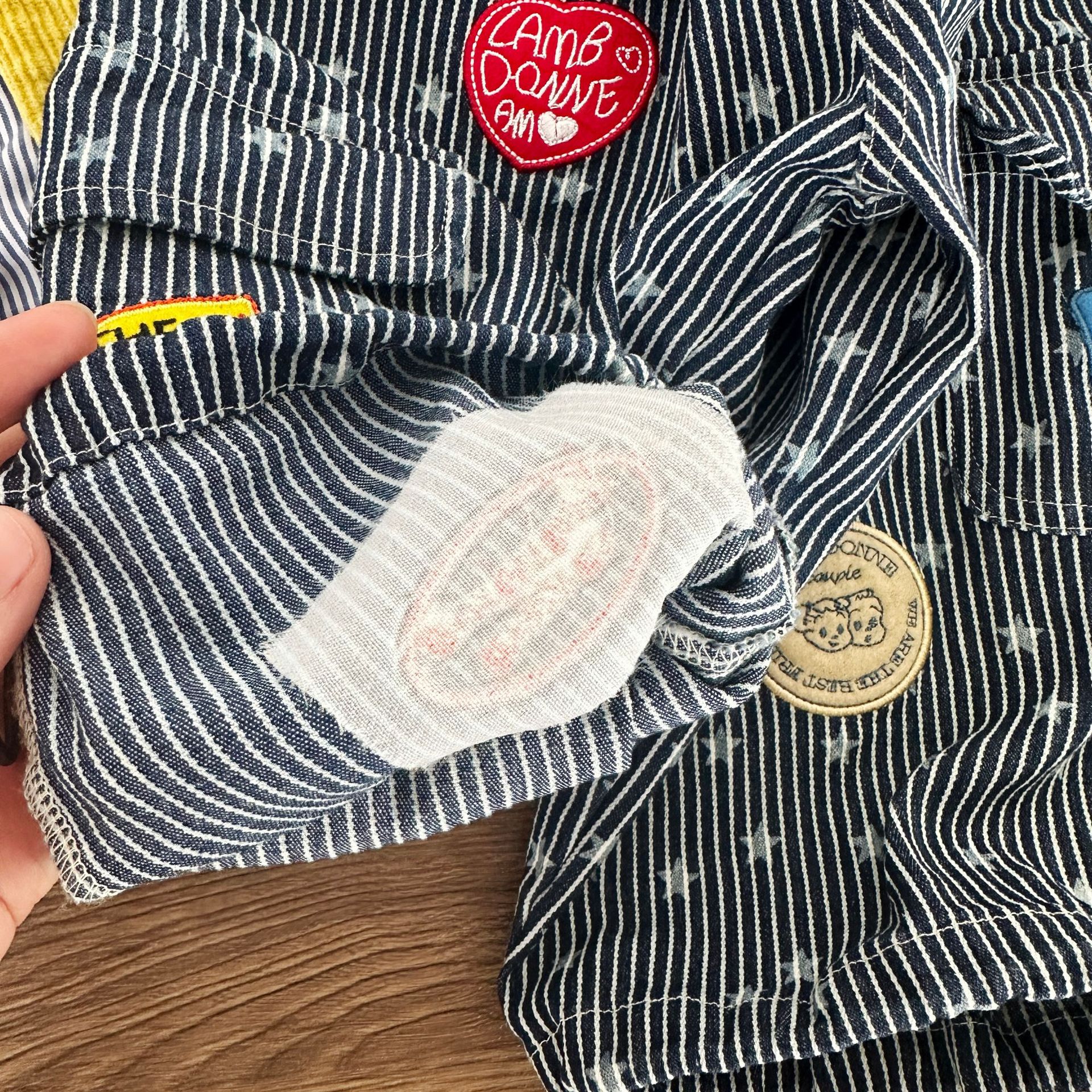 DailyBebe Kids Stripe Stars Pocket Pants