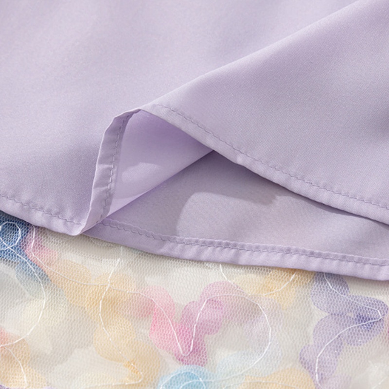 Baby Toddler Girls Purple Mesh Dress