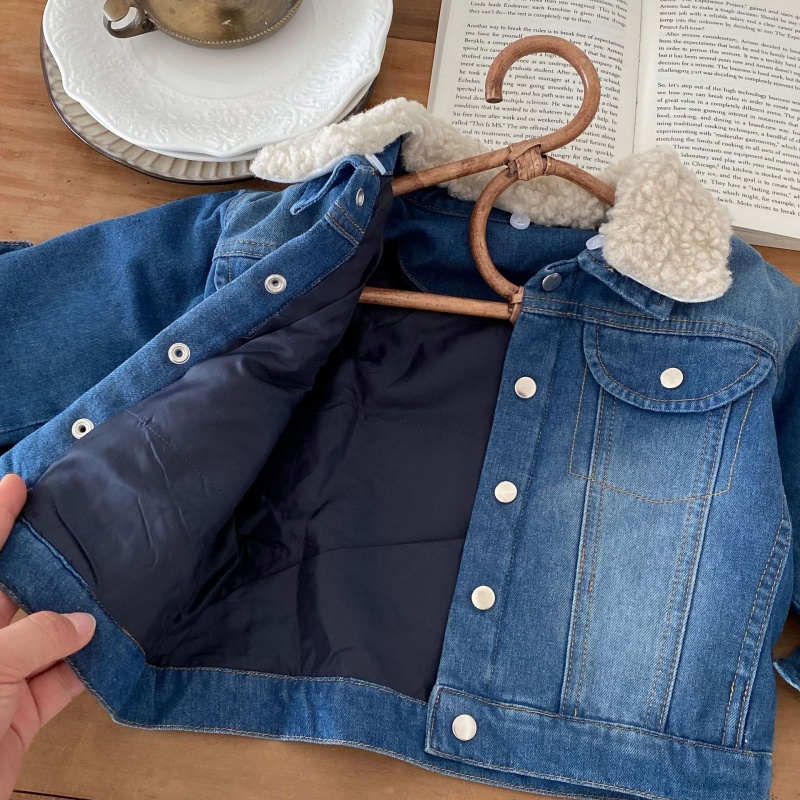 Baby Toddler Fleece-Lined Warm Denim Jacket