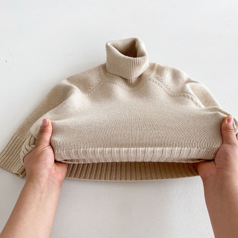 Baby Toddler Multi-Color Turtleneck Sweater