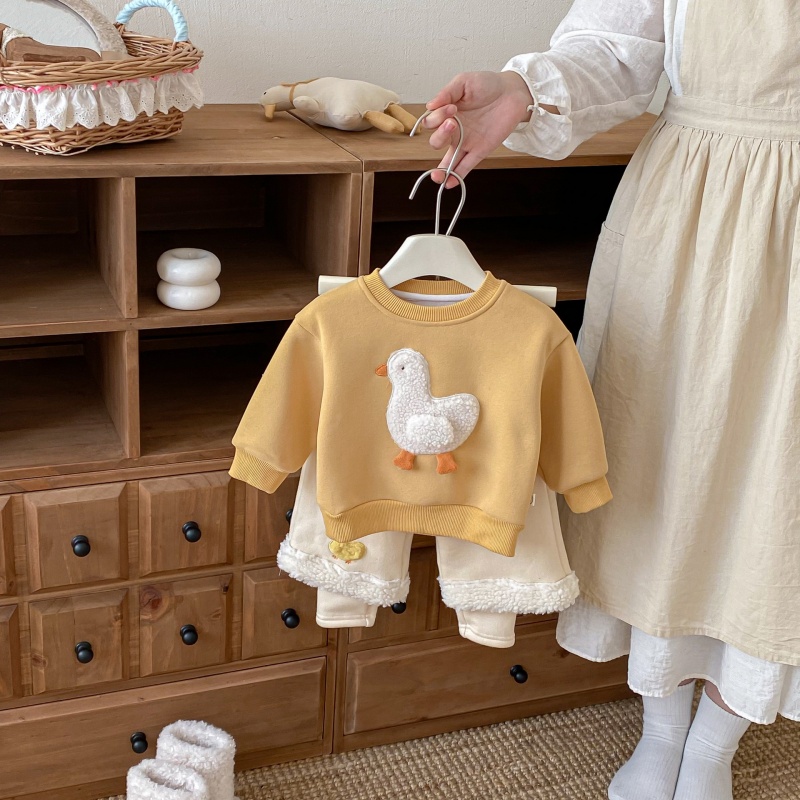 Baby Toddler Yellow Duck Coat and Pants 