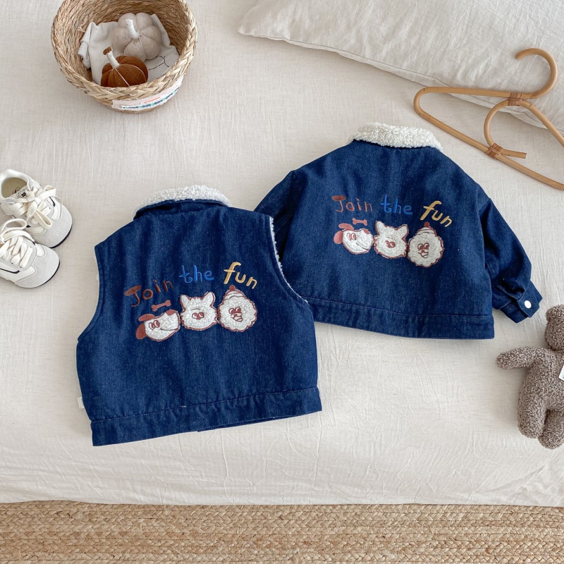 Baby Toddler Fleece Denim Outerwear