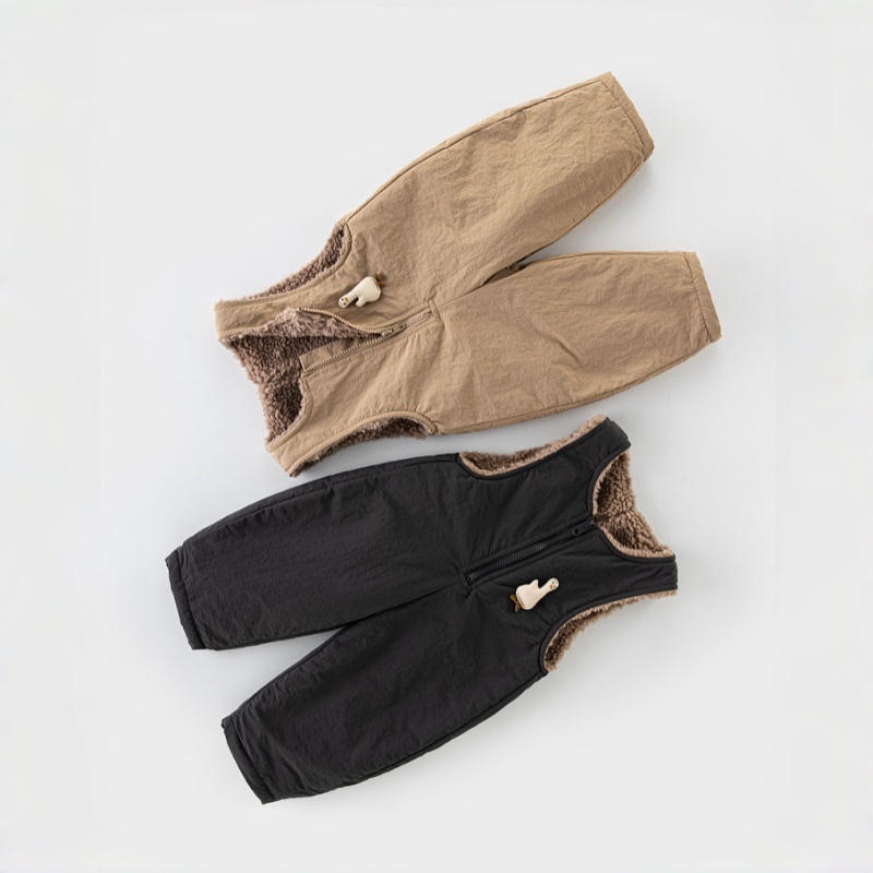 Baby & Toddler 3D Goose-Print Fleece Overalls