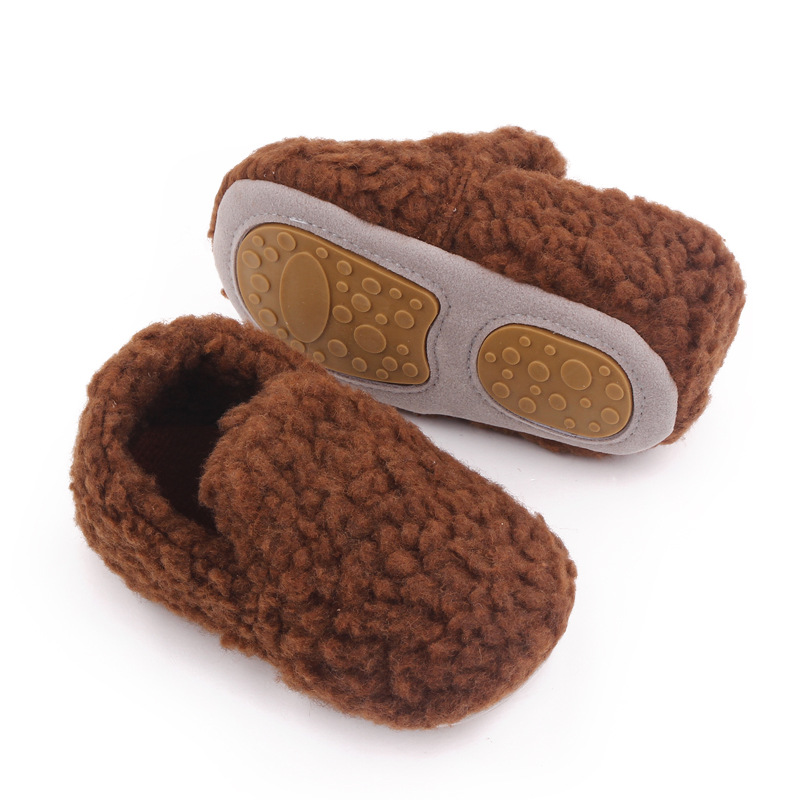 Baby Fleece Warm Solid Color Shoes