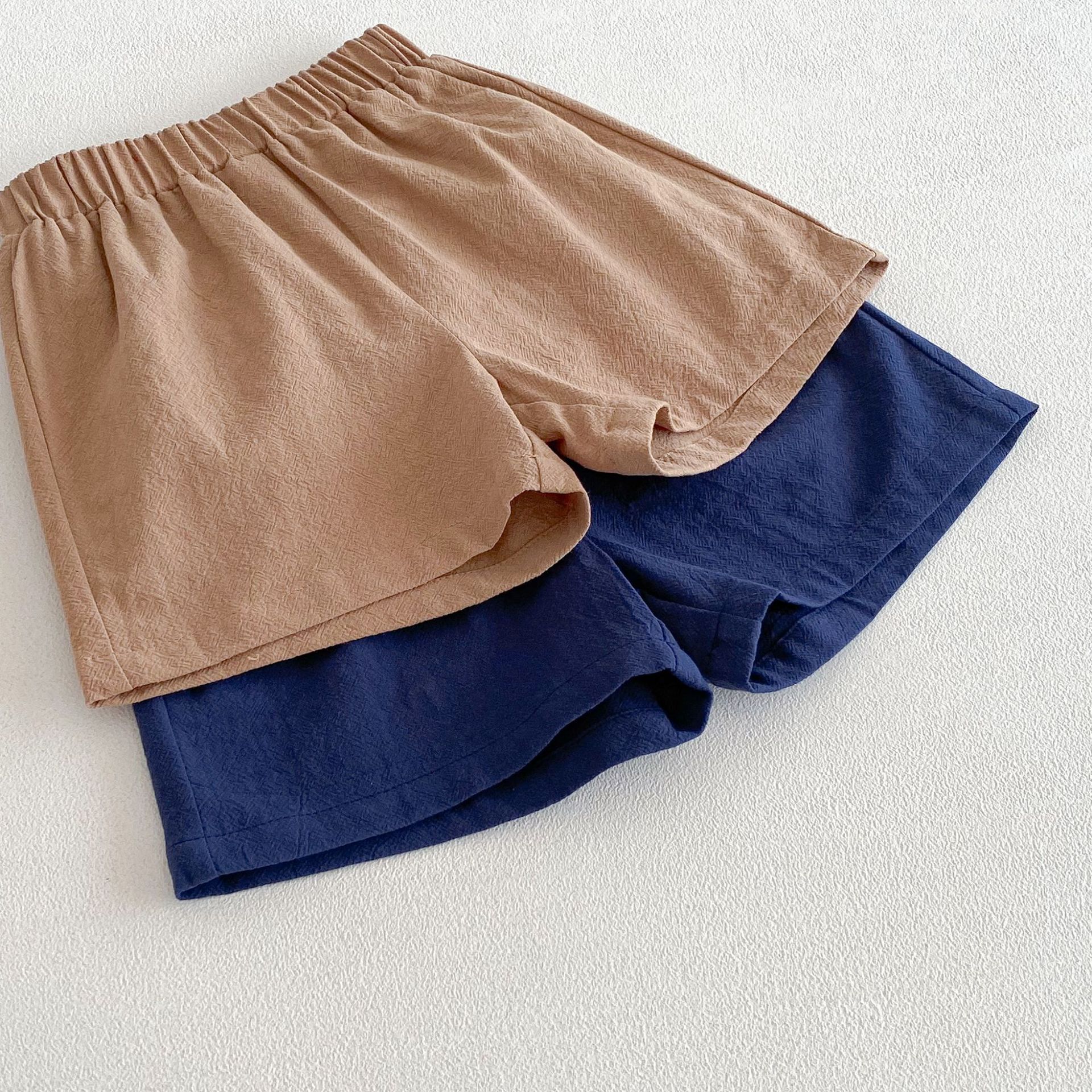 Baby & Kids Solid Color Pocket Tee and Shorts Set