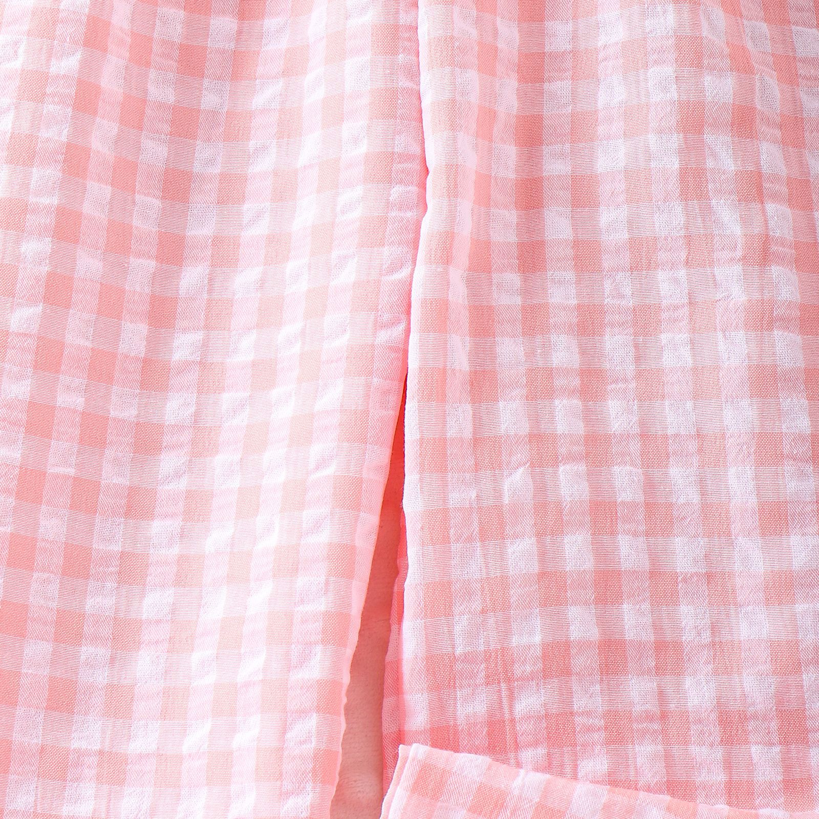 Toddler Girl Gingham Bow Cotton Romper