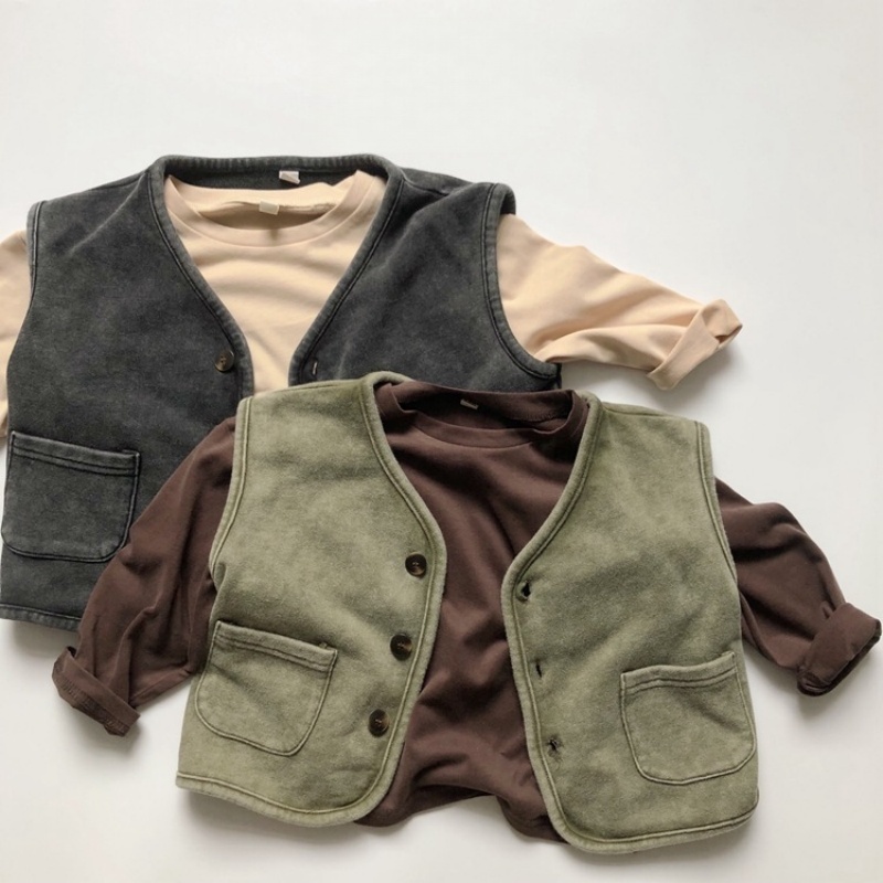 Baby Toddler Drop Shoulder Multi-Color T-Shirt Top