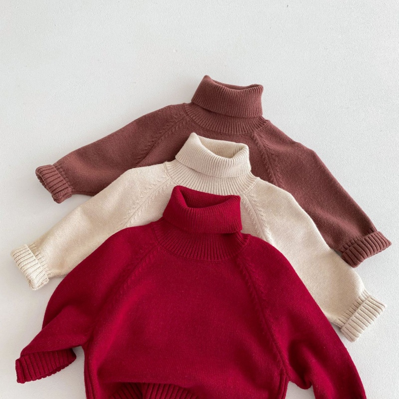 Baby Toddler Multi-Color Turtleneck Sweater