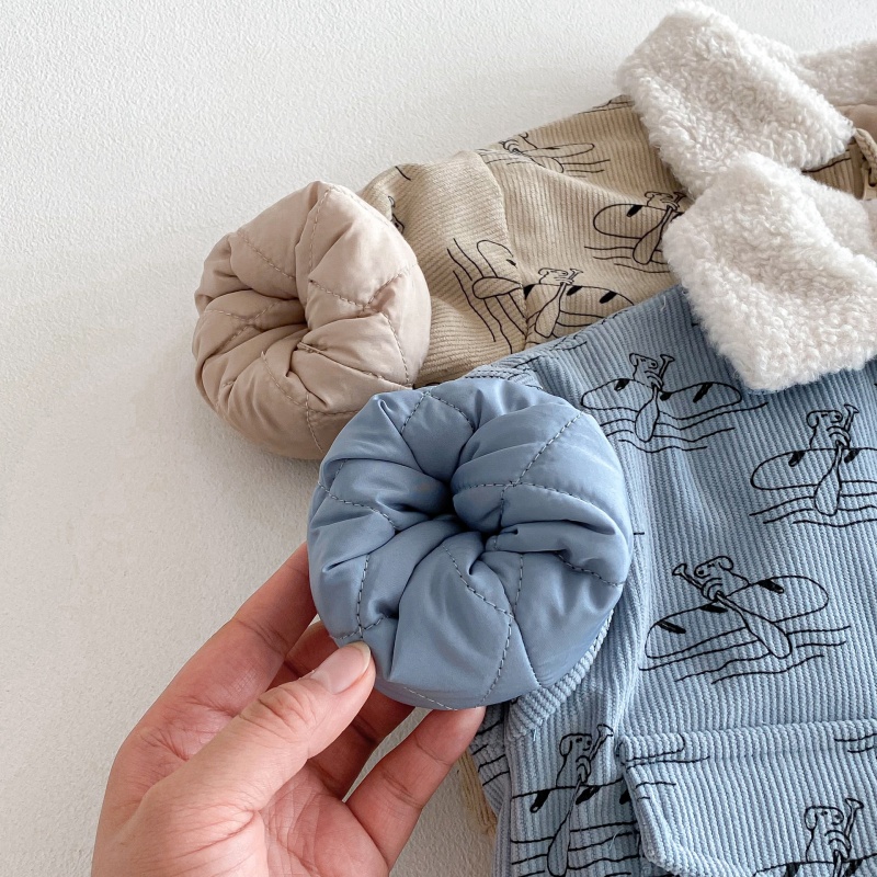 Baby & Kids' Boys' Thickened Printed Outerwear