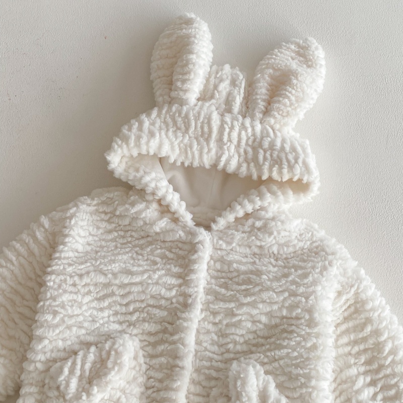 Baby & Kids Rabbit Ear Fuzzy Outerwear
