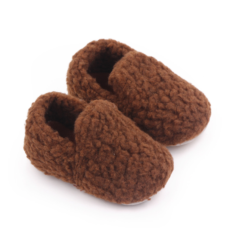 Baby Fleece Warm Solid Color Shoes