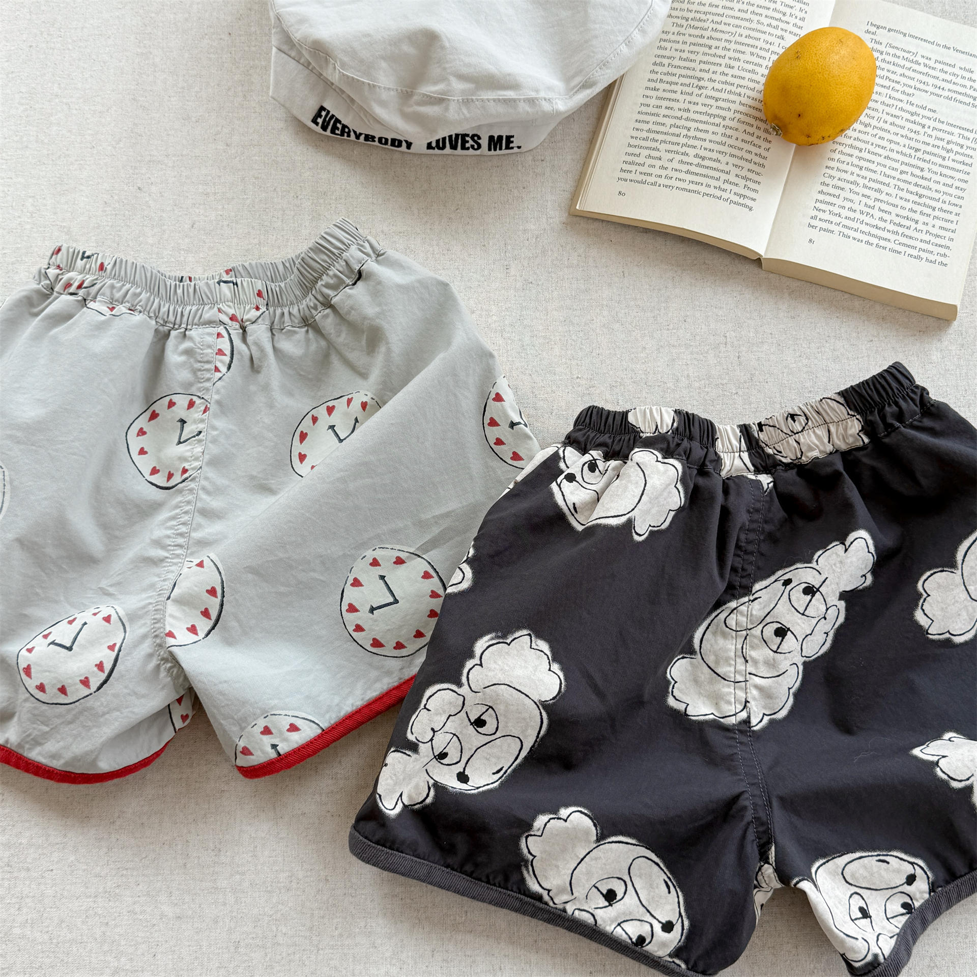 Kids Heart Shaped Dog Shorts