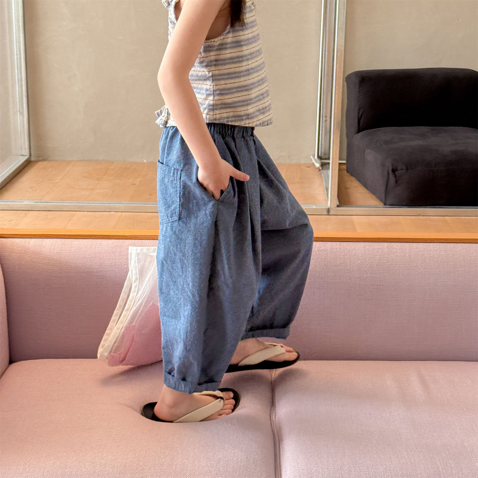 Kids Stripe or Denim Pants