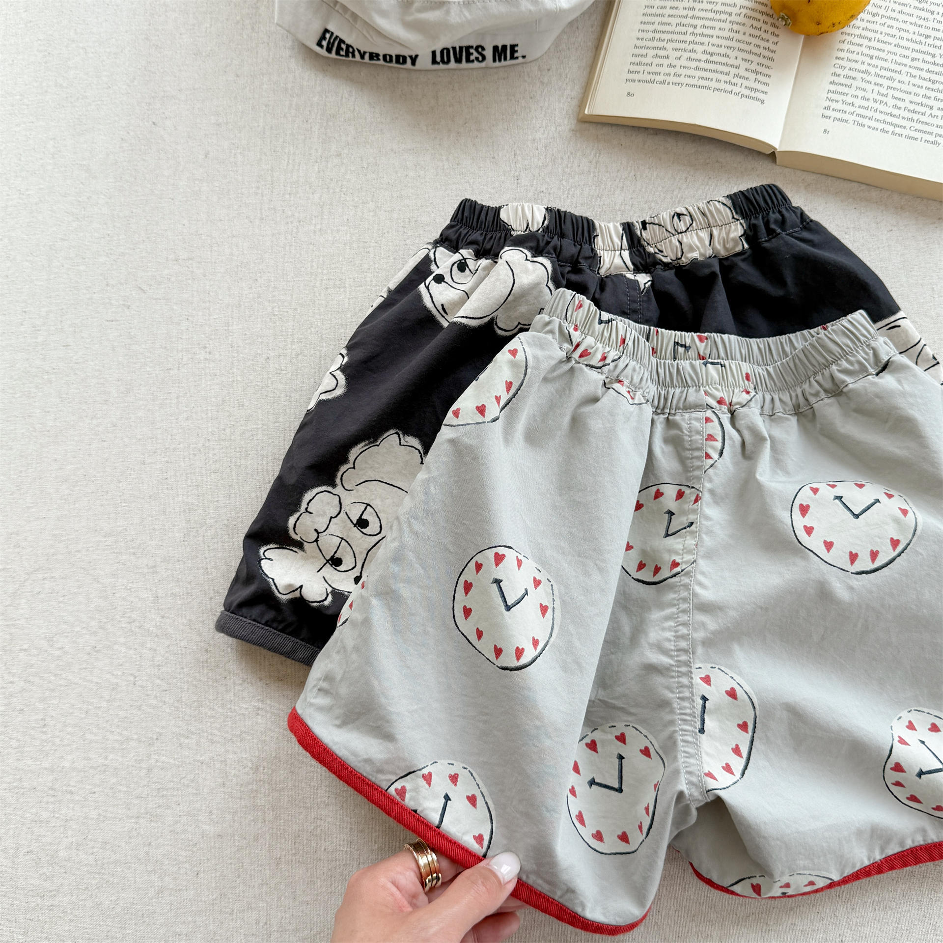 Kids Heart Shaped Dog Shorts