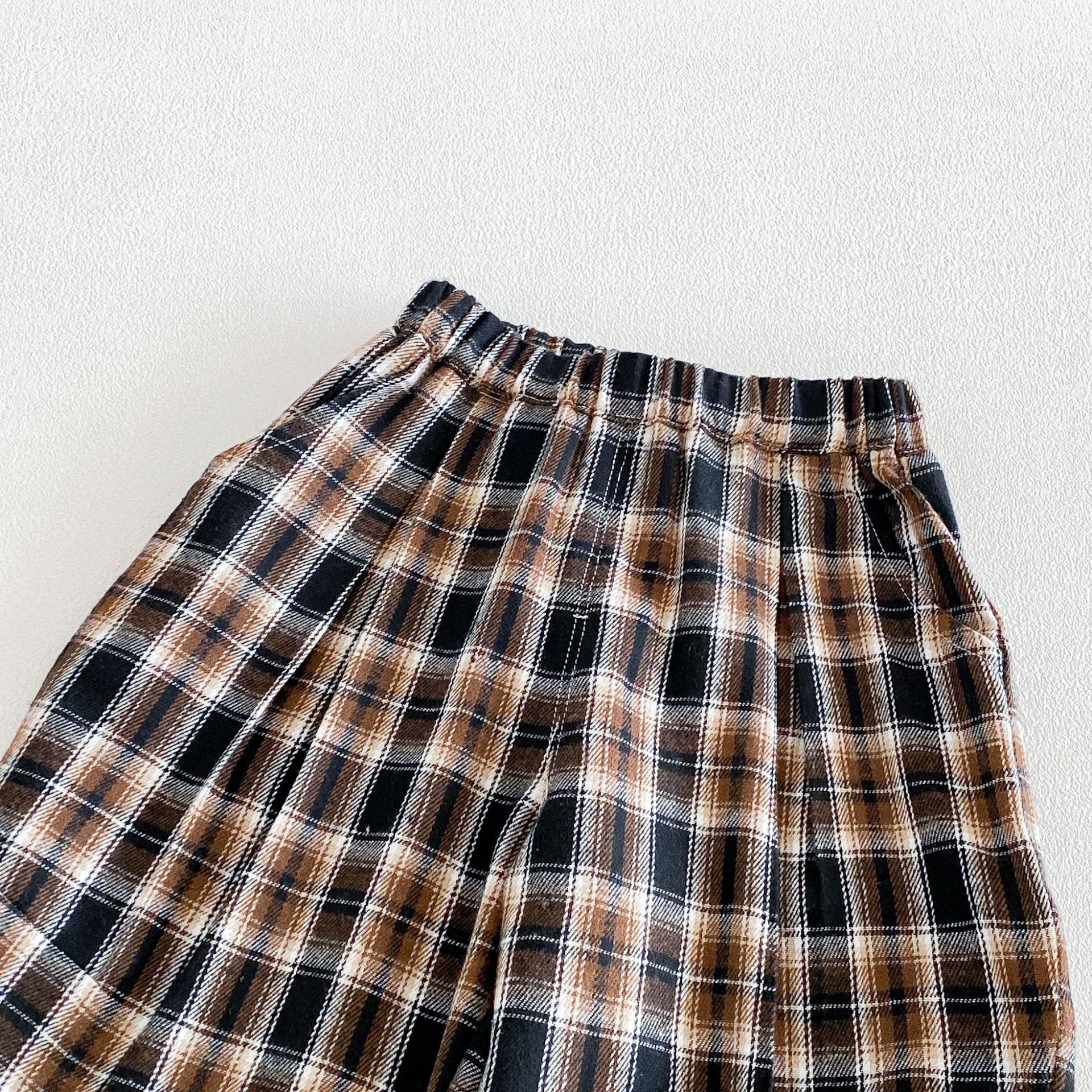 Kids Plaid Scimitar Pants