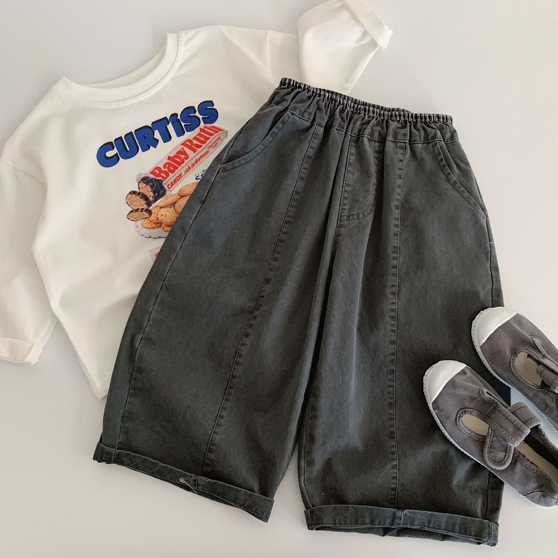 Kids Checkered pocket Pants