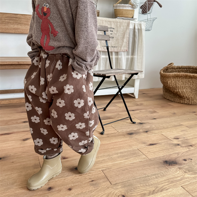 Kids Flowers Pattern Harlan Pants