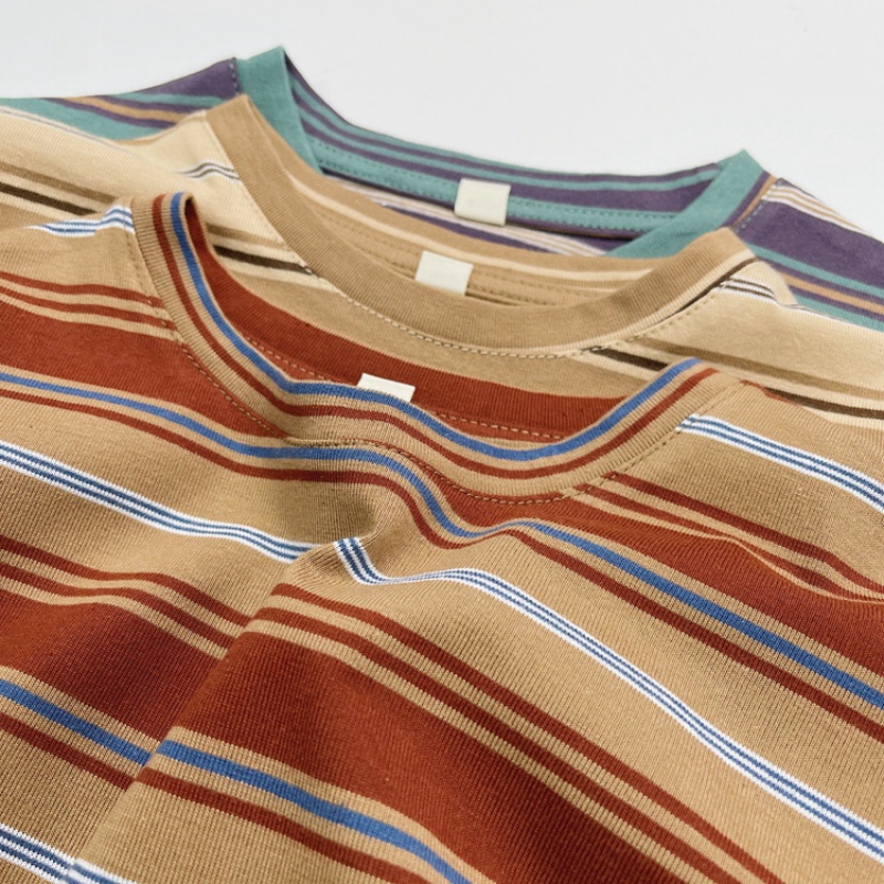 Baby Toddler Color Block Striped T-Shirt Top
