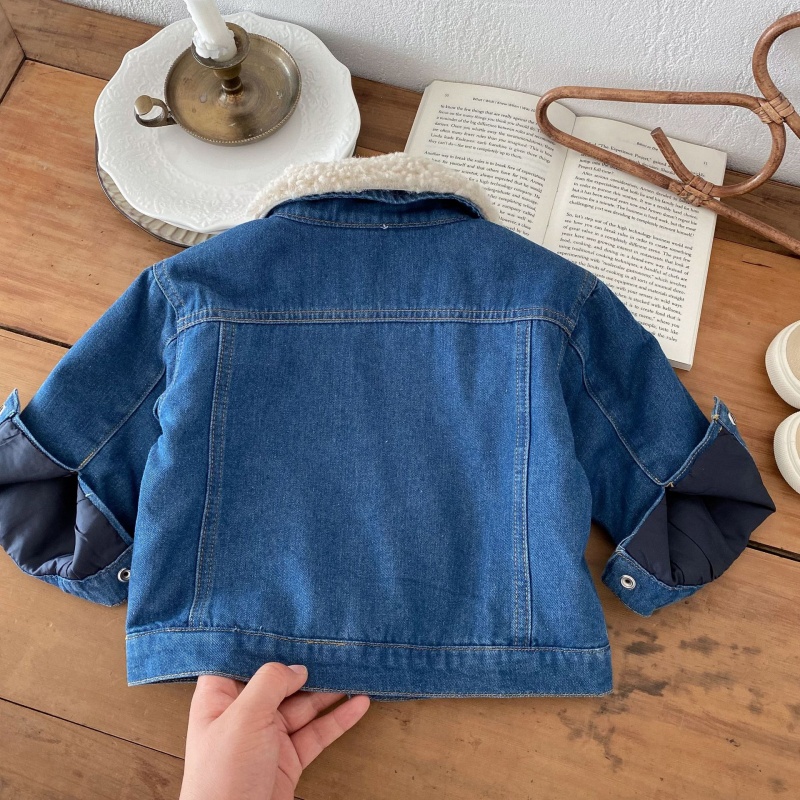 Baby Toddler Fleece-Lined Warm Denim Jacket