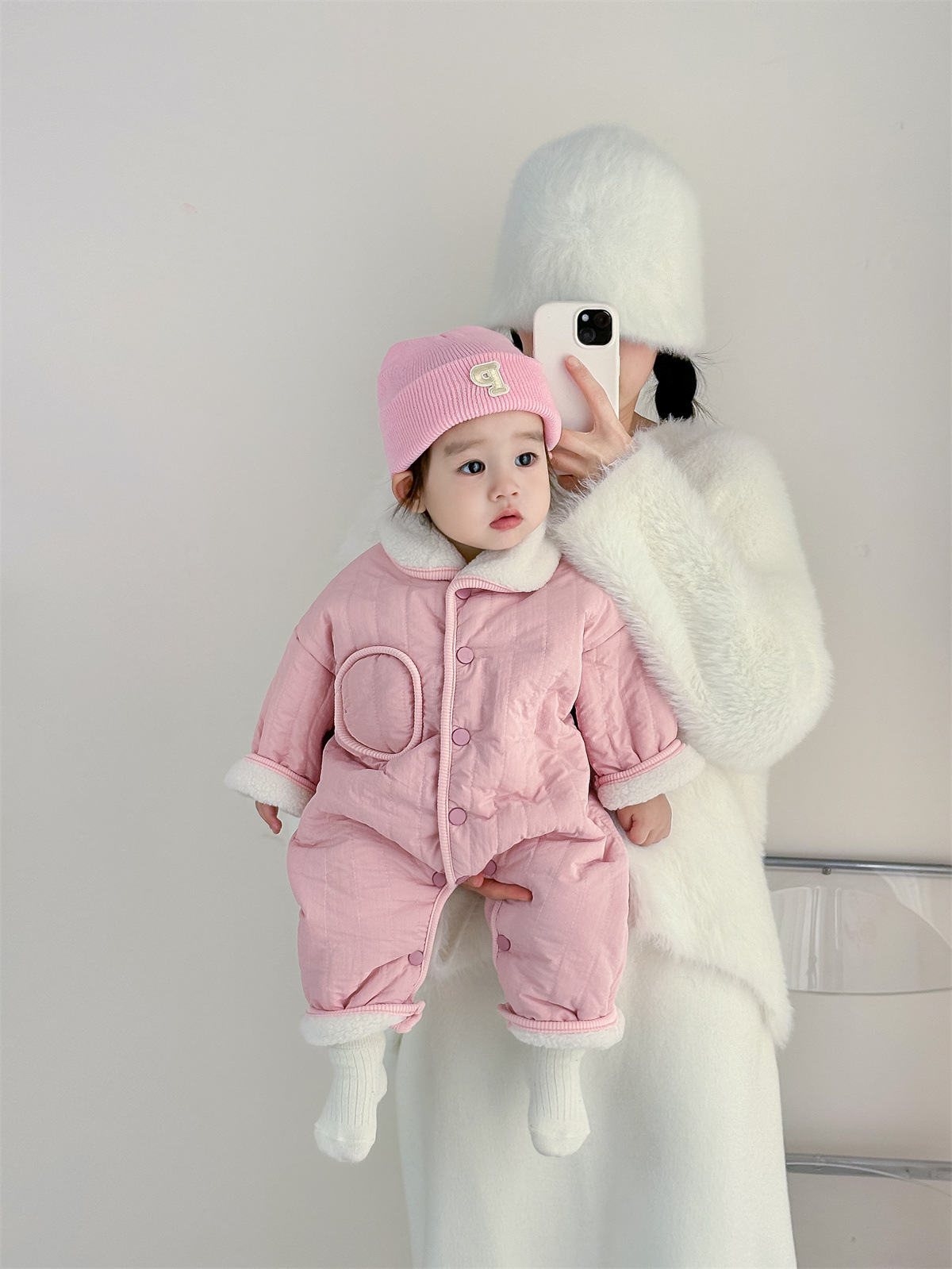Baby Thermal Fleece-Lined Romper 