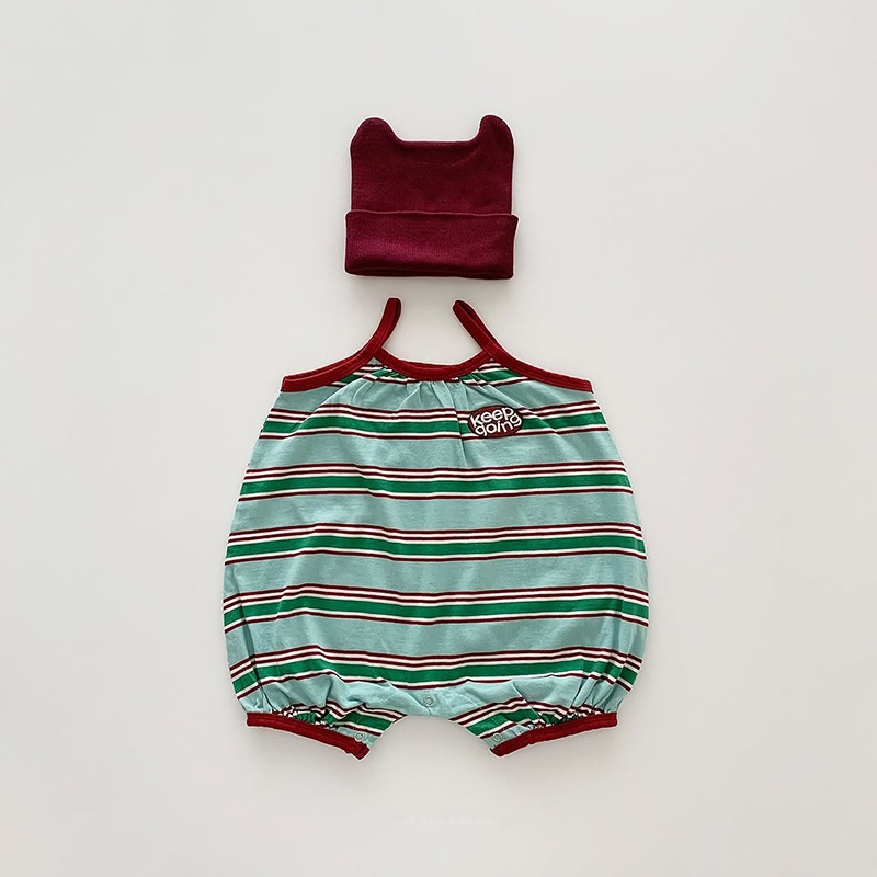 Baby Striped Camisole Romper