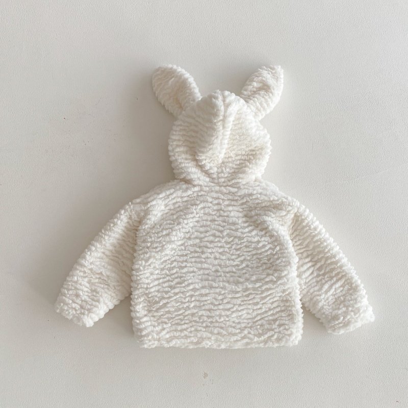 Baby & Kids Rabbit Ear Fuzzy Outerwear