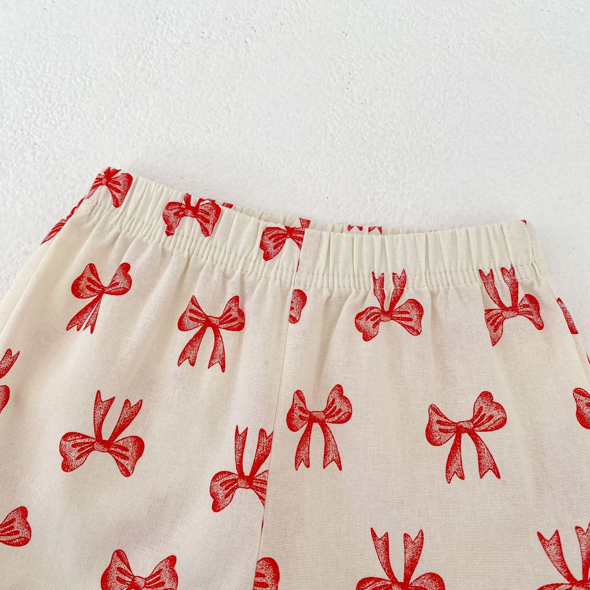 Baby Bow Tie Straps Top and Shorts Set