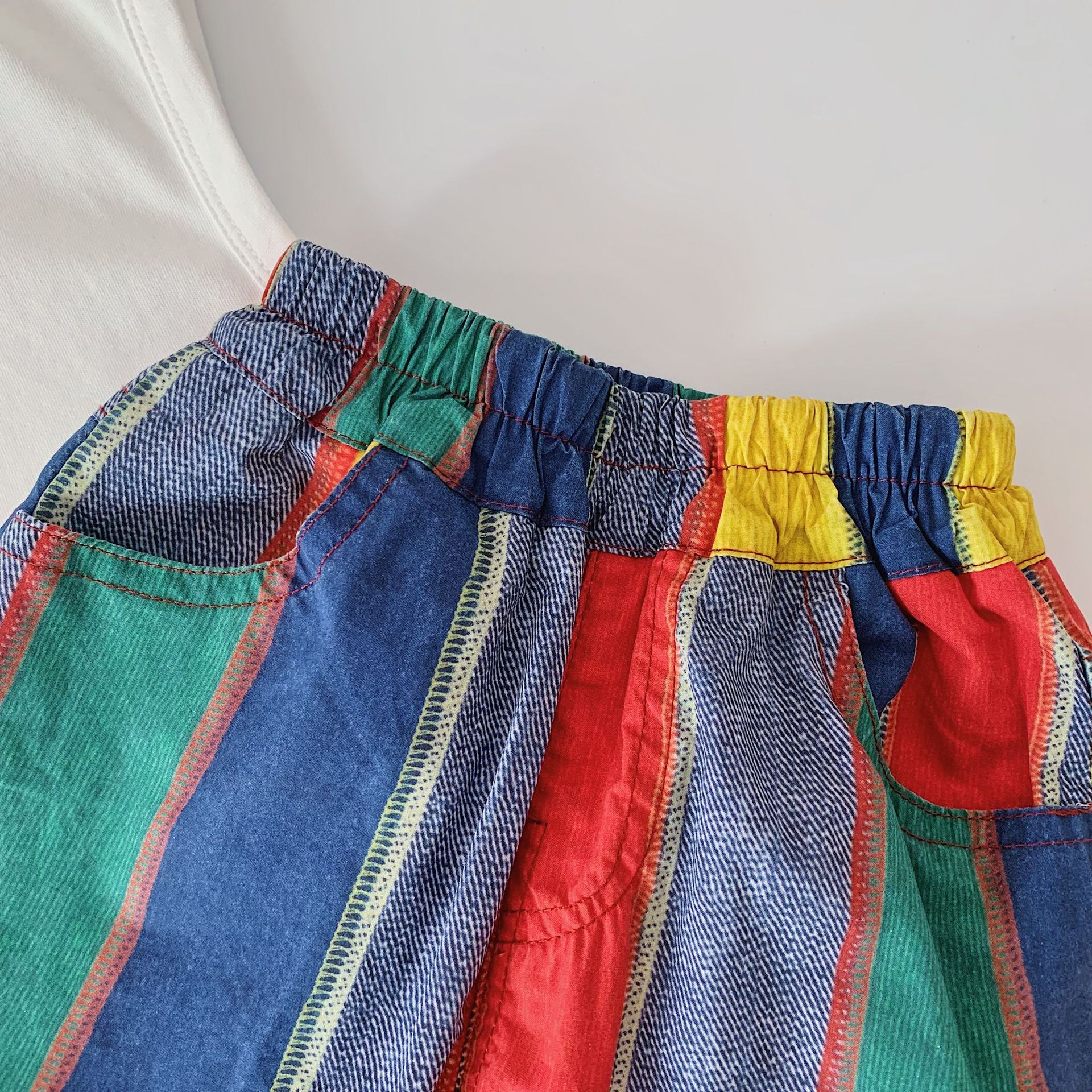 Kids Colorful Stripes Pants