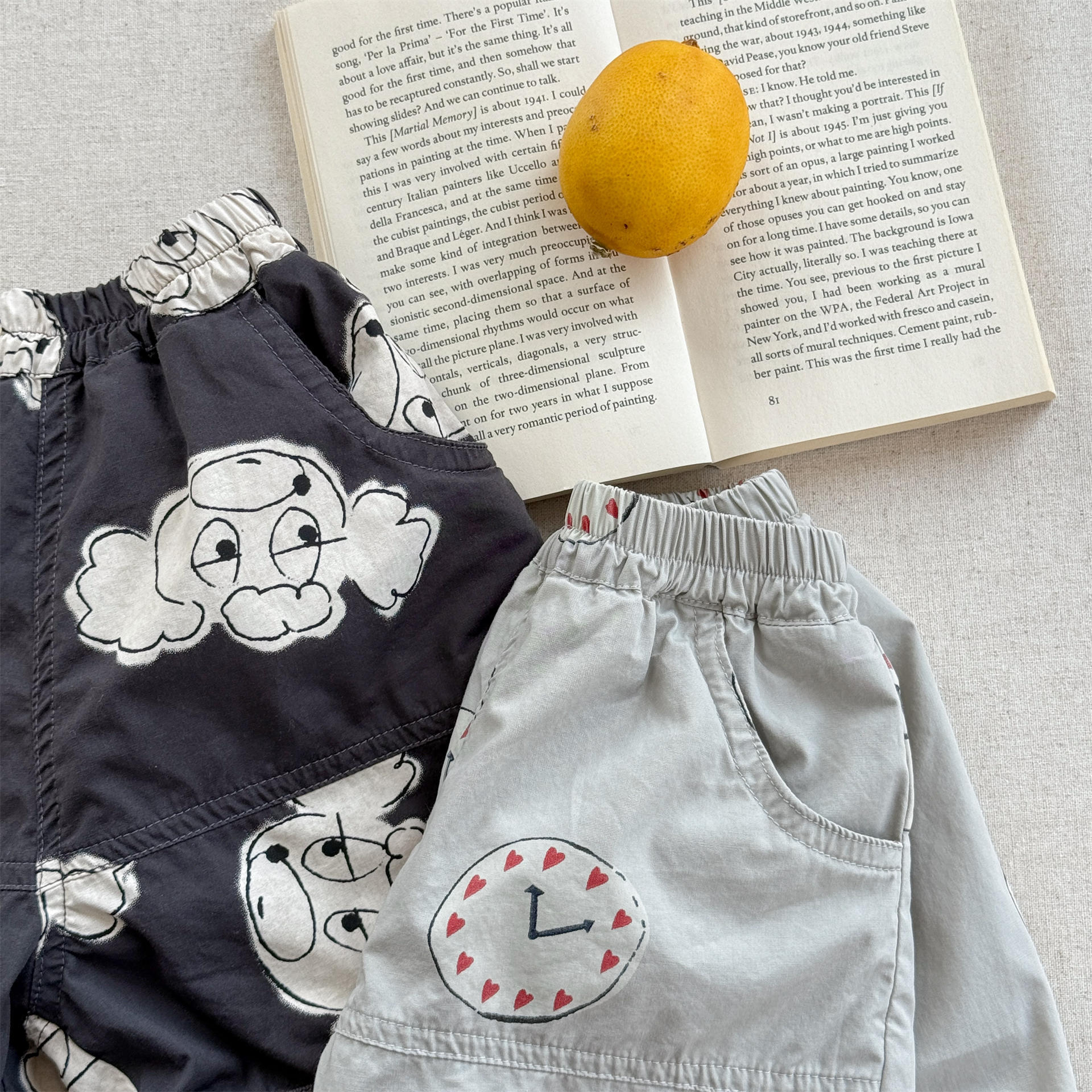 Kids Heart Shaped Dog Shorts