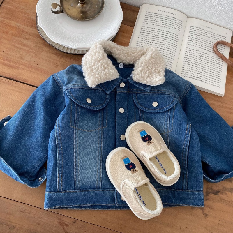Baby Toddler Fleece-Lined Warm Denim Jacket