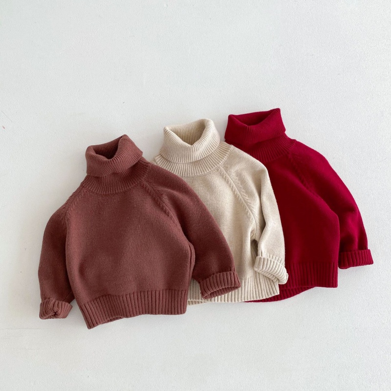 Baby Toddler Multi-Color Turtleneck Sweater