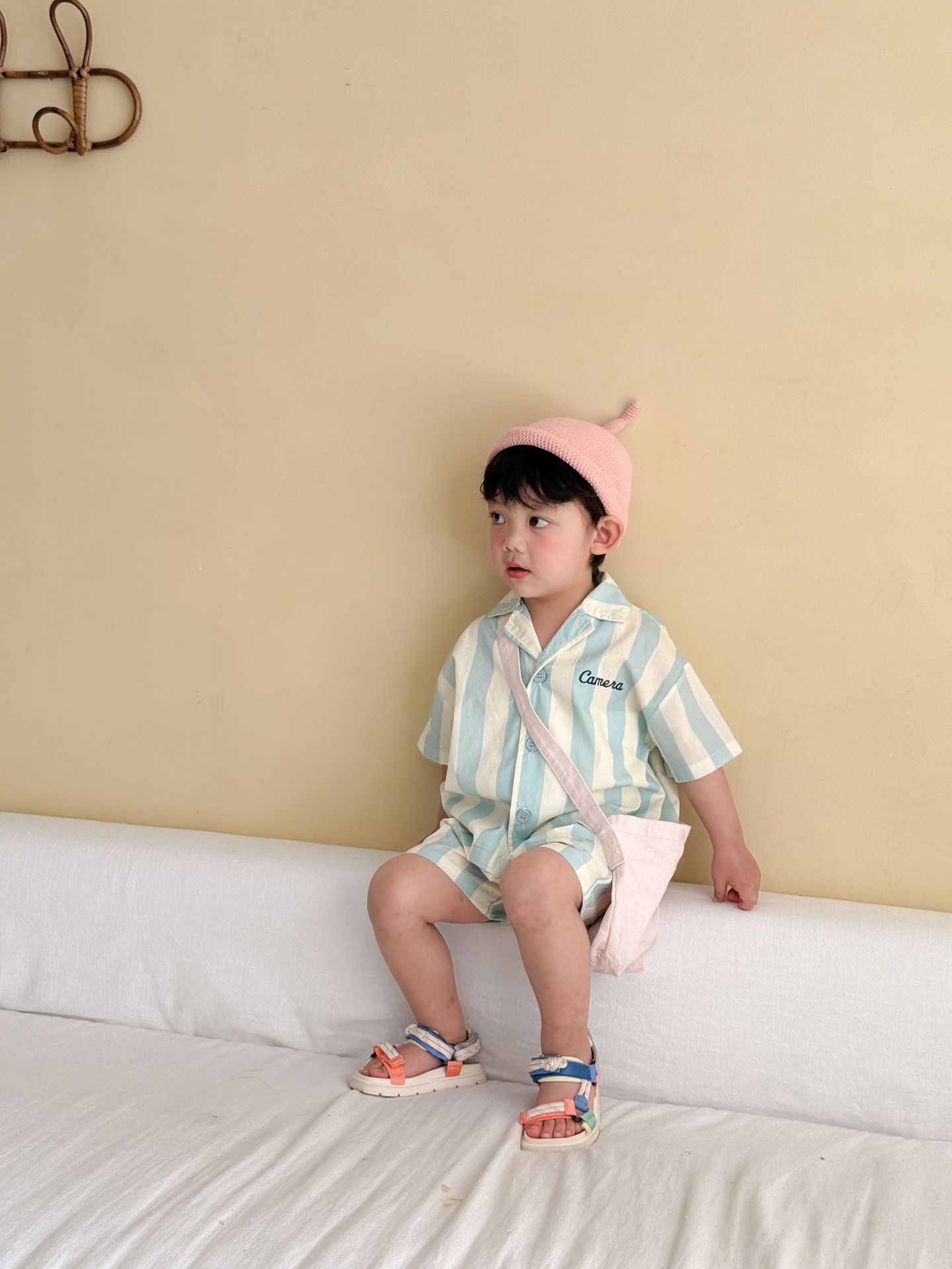 2-Piece Toddler Striped Pajama Set