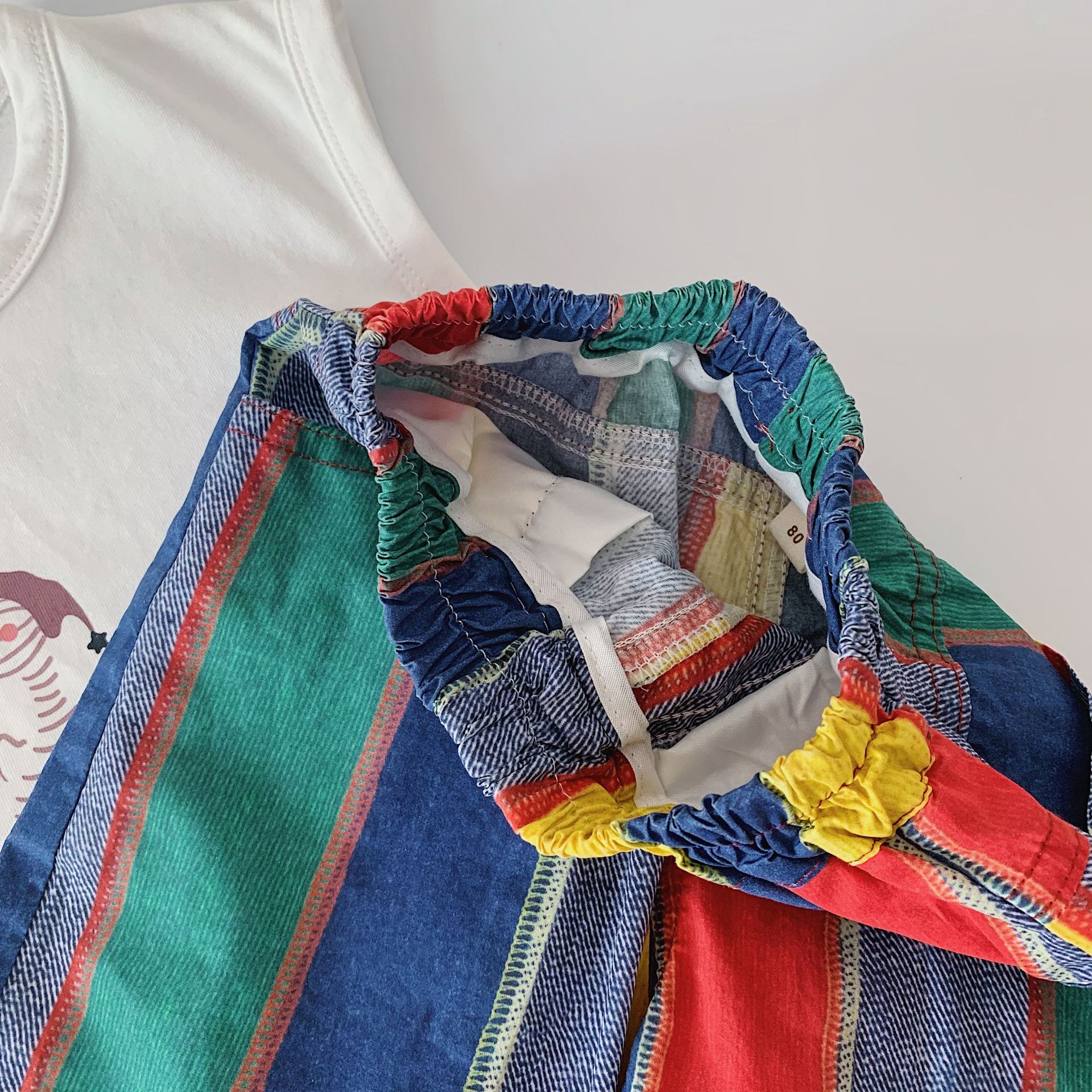 Kids Colorful Stripes Pants