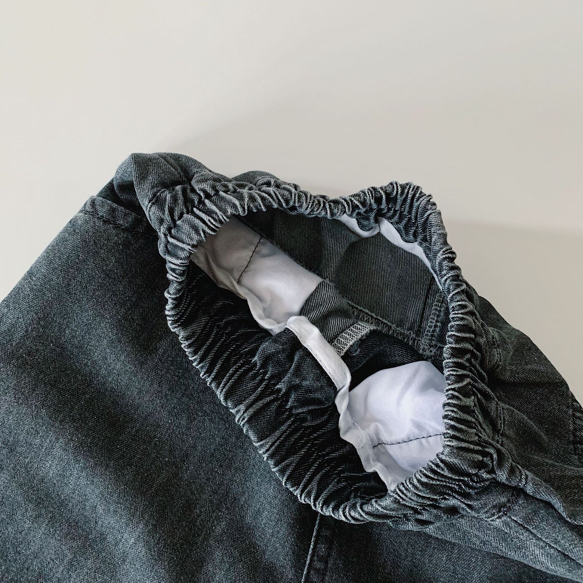 Kids Checkerboard Short Jeans