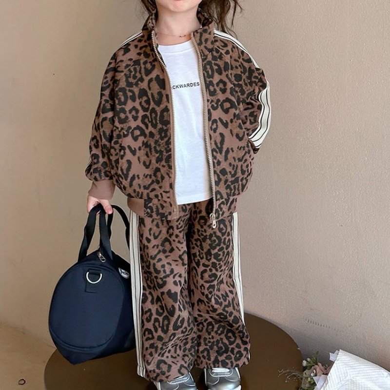 2-Piece Baby Toddler Girl's Leopard Print Set