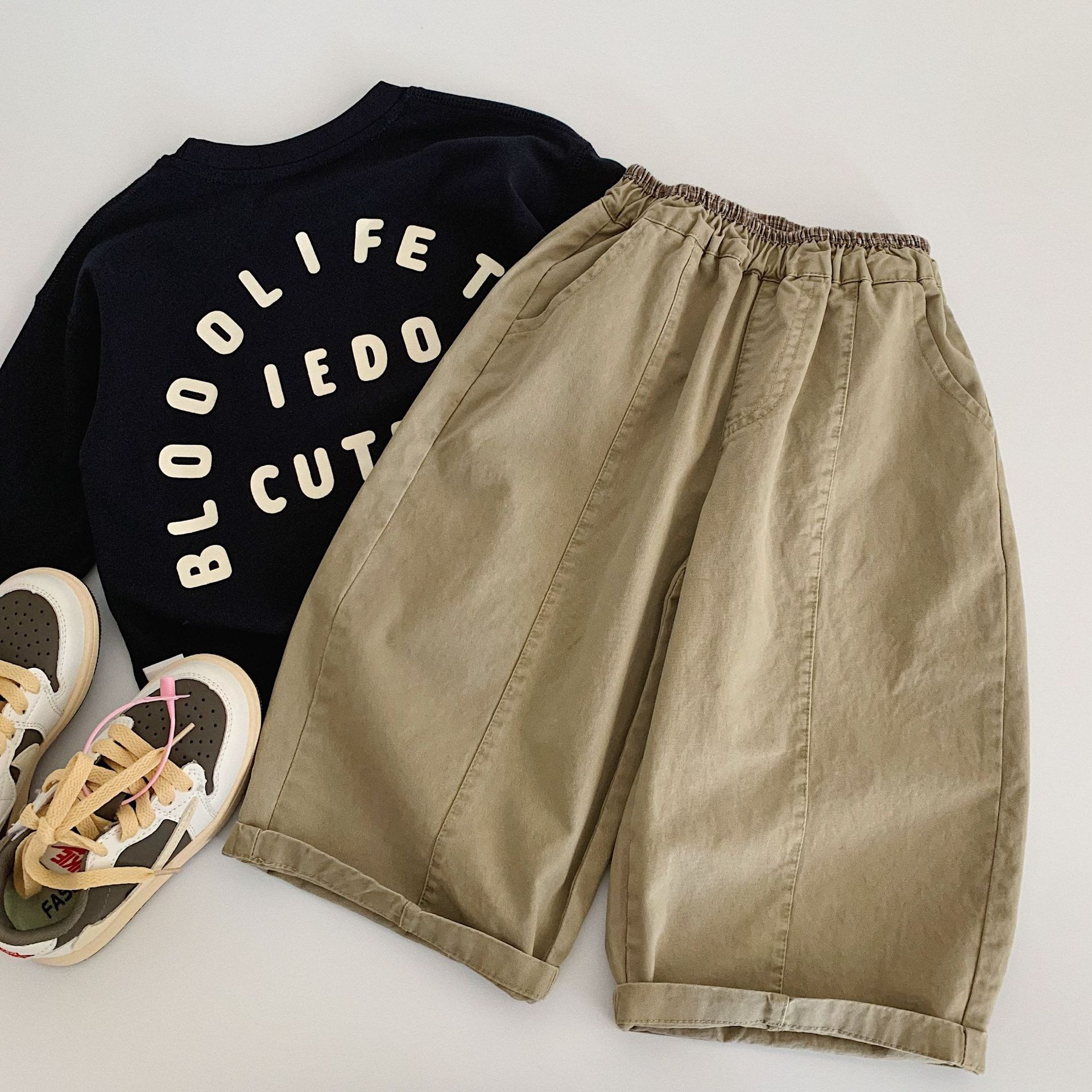 Kids Checkered pocket Pants