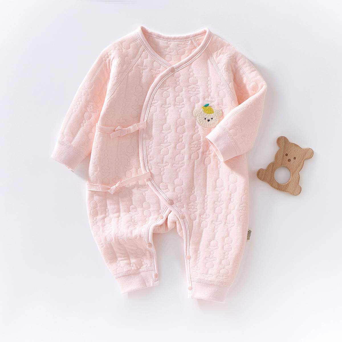 Baby Bear Quilted Kimono Jumpsuit