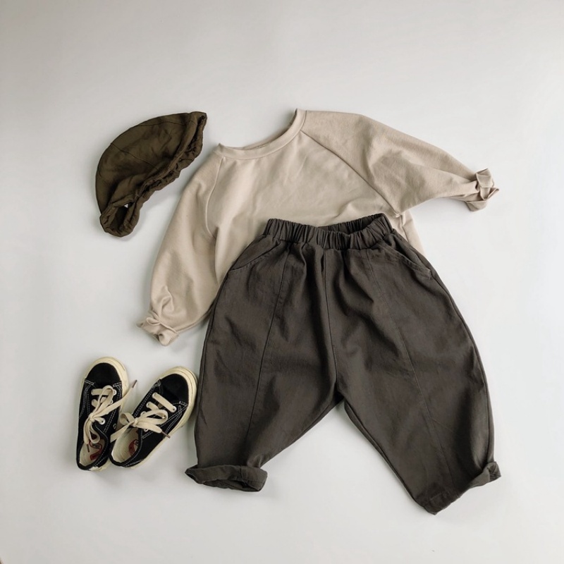 Baby Toddler Twill Casual Carrot Pants