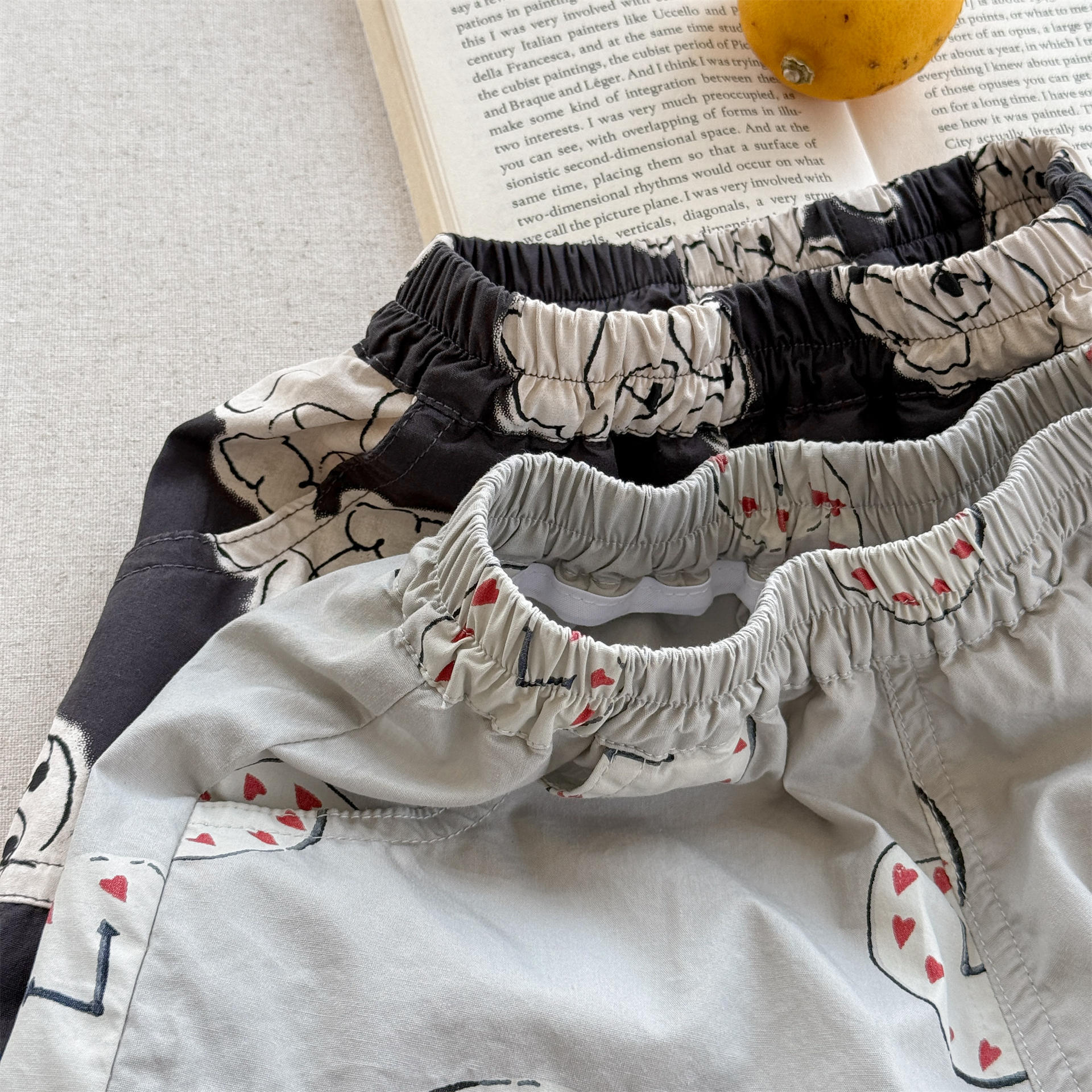 Kids Heart Shaped Dog Shorts