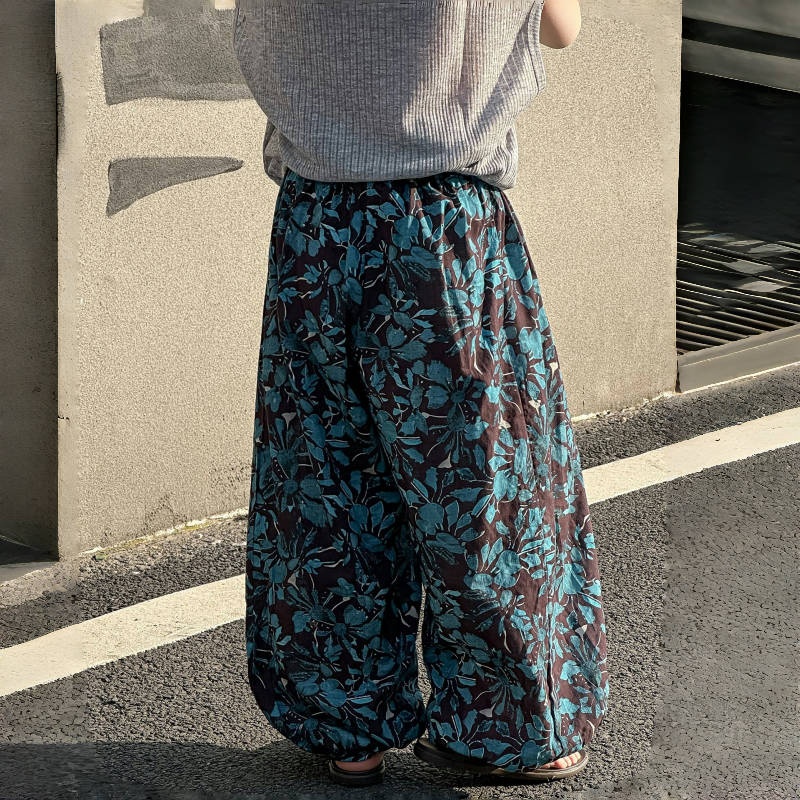 Toddler Boys Printed Cuffed Pants