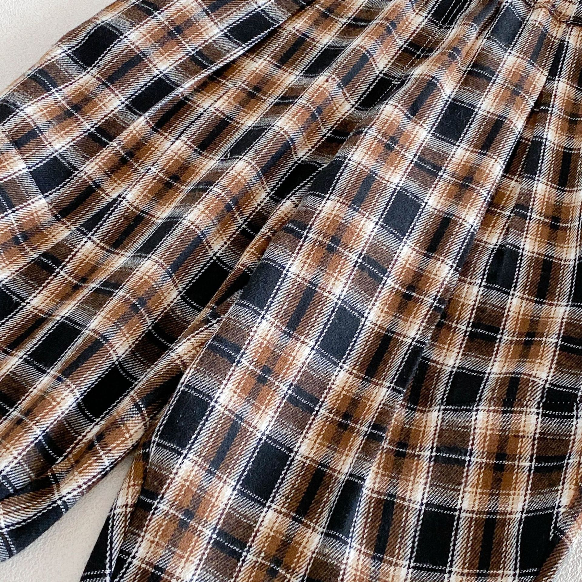Kids Plaid Scimitar Pants