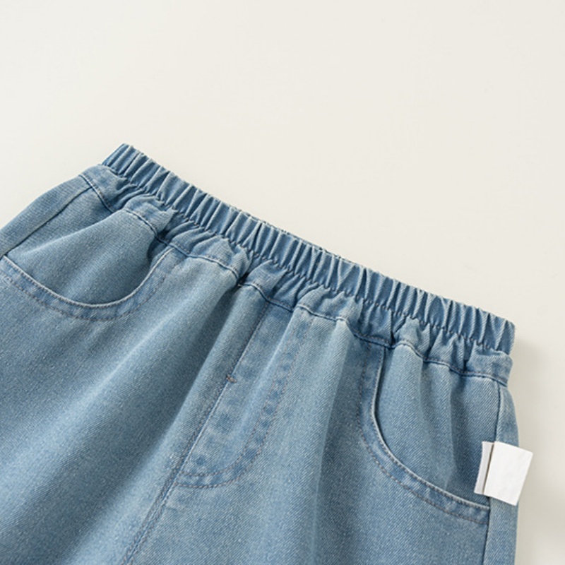 Kids Girl Knitted Vest and Jeans 2-Piece Set