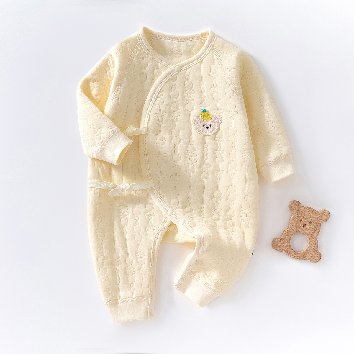 Baby Bear Quilted Kimono Jumpsuit