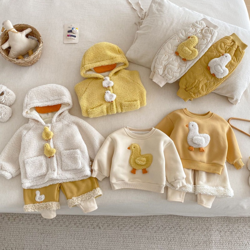 Baby Toddler Yellow Duck Coat and Pants 
